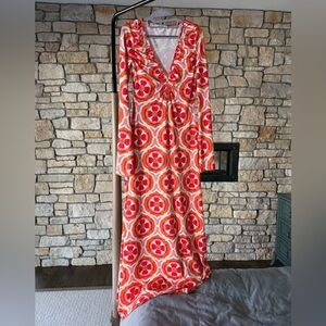 Eywasouls Malibu Diana Bell Pink Retro Radiance Maxi Dress